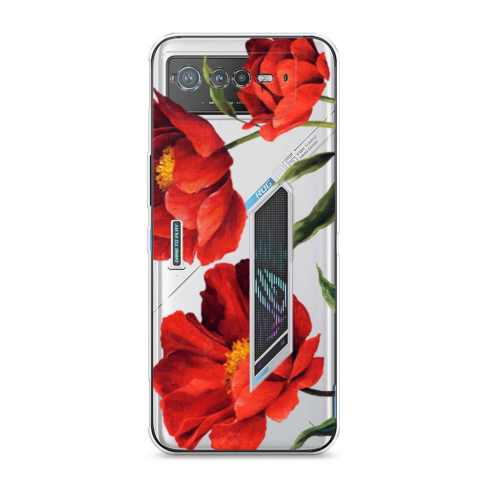 

Чехол Awog на Asus ROG Phone 6 "Красные маки", 44650-8