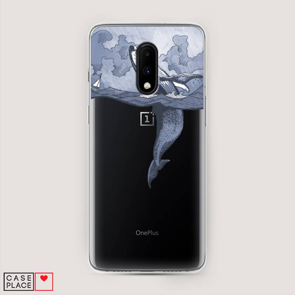 

Чехол Awog на OnePlus 7 / ВанПлас 7 "Два измерения", Голубой;черный;прозрачный, 150750-7