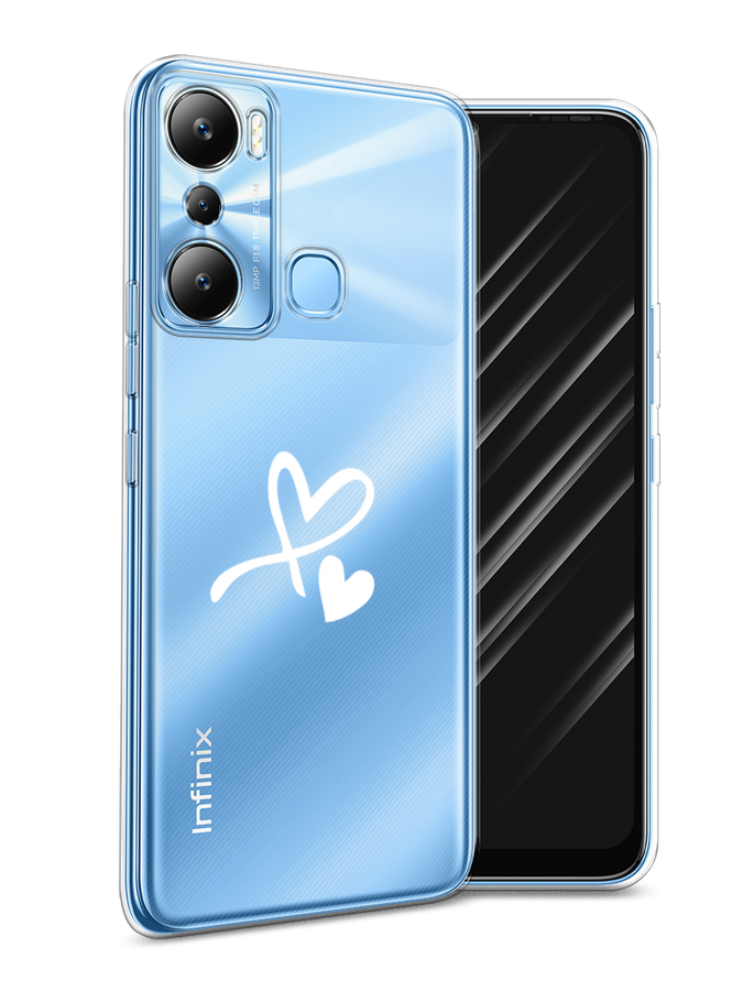 

Чехол Awog на Infinix HOT 20i "Сердечко минимализм", Белый, 3102950-6