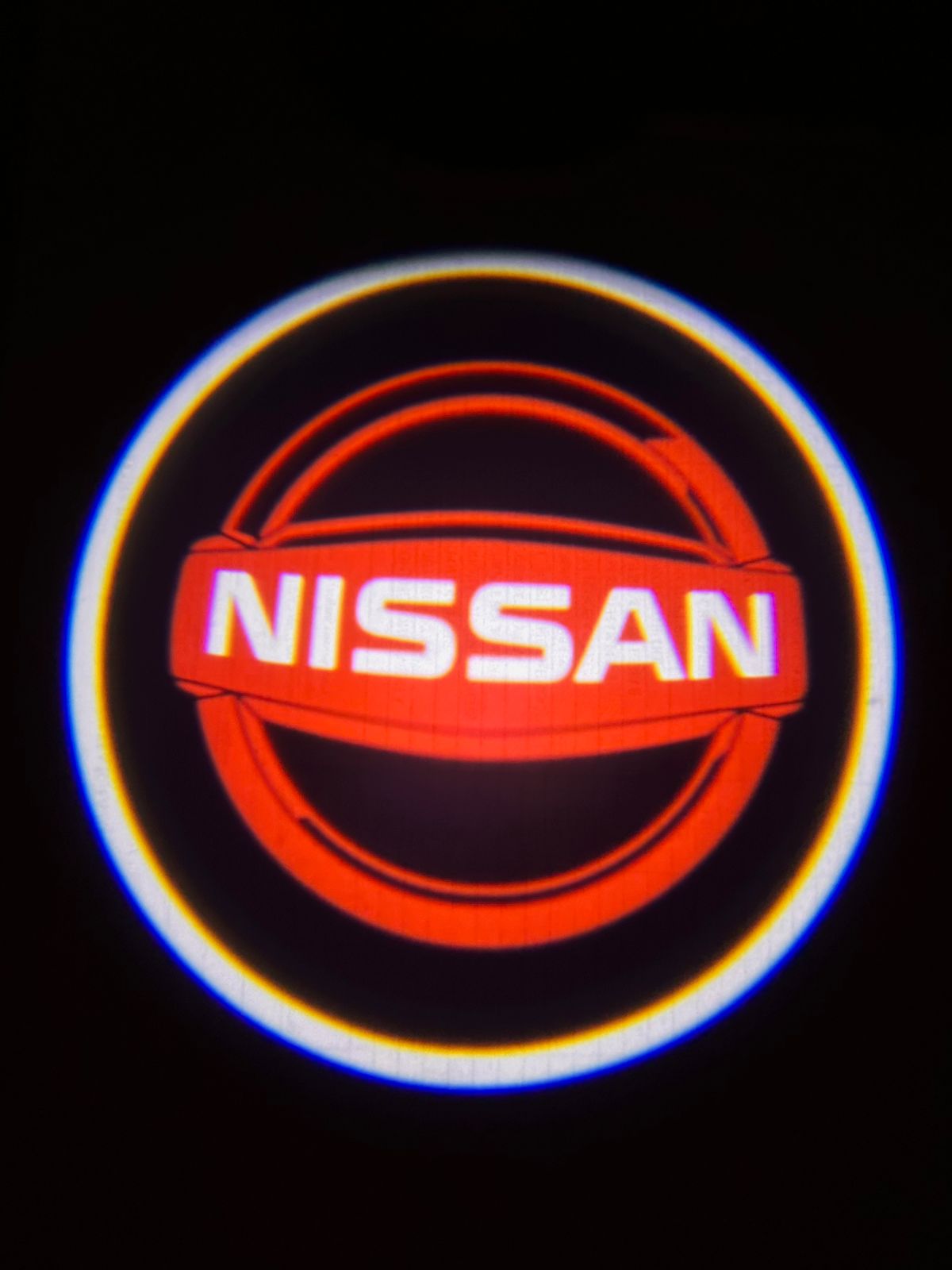 Беспроводная подсветка в двери Sebar для Nissan красный 2 шт