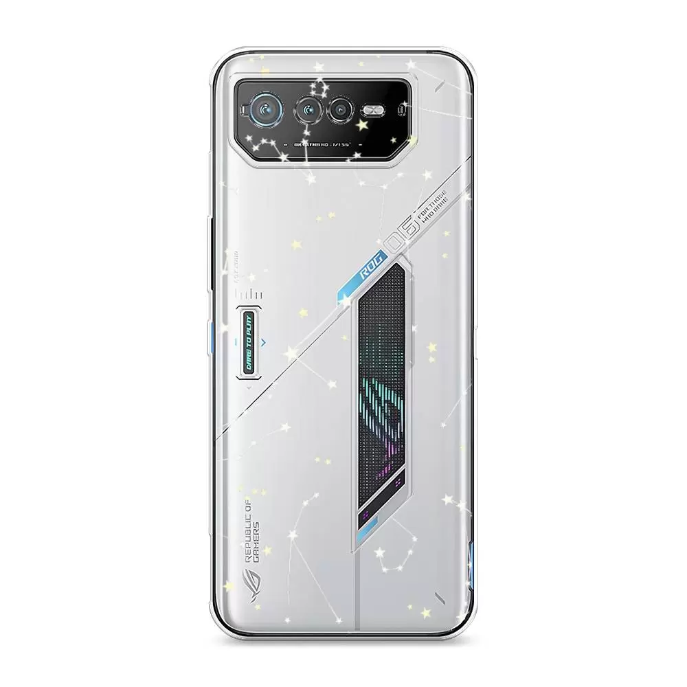 

Силиконовый чехол Awog "Созвездия" для Asus ROG Phone 6, Прозрачный, 44650-7