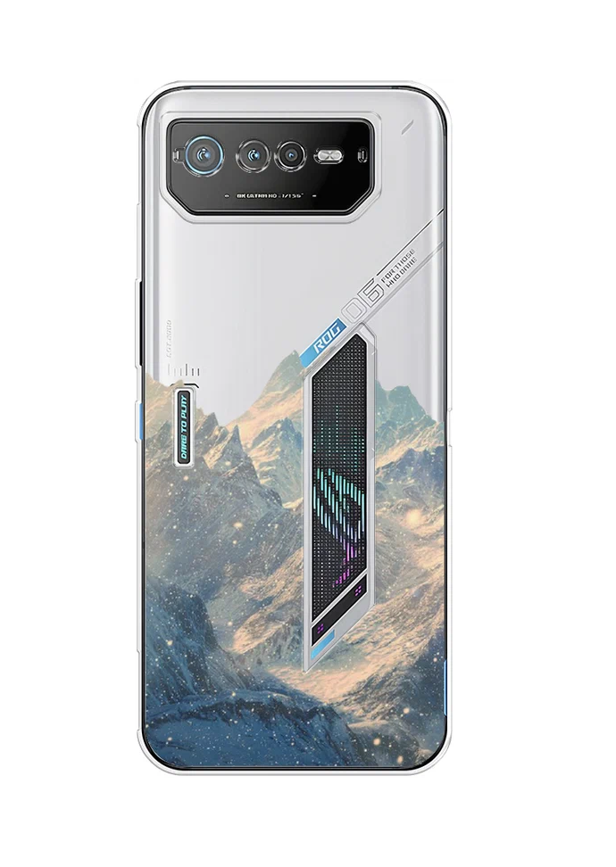 

Силиконовый чехол Awog "Горы арт 2" для Asus ROG Phone 6, Разноцветный;прозрачный, 44650-10
