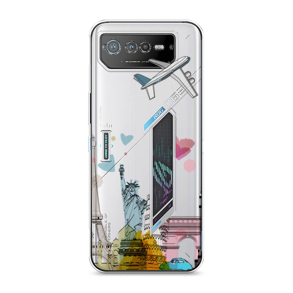 

Чехол Awog на Asus ROG Phone 6 "Самолет путешествий", 44650-10