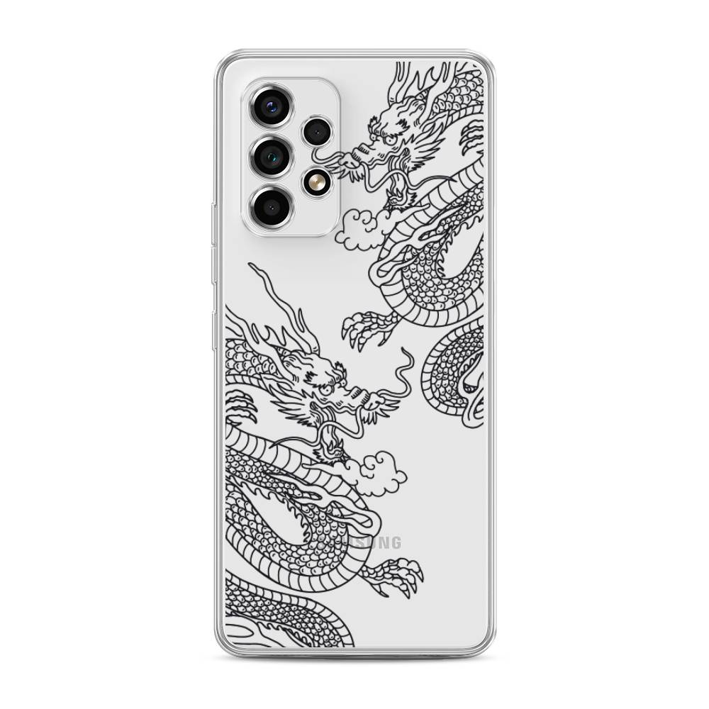 

Чехол на Samsung Galaxy A53 5G "Два китайских дракона", Серый;черный, 2104550-1