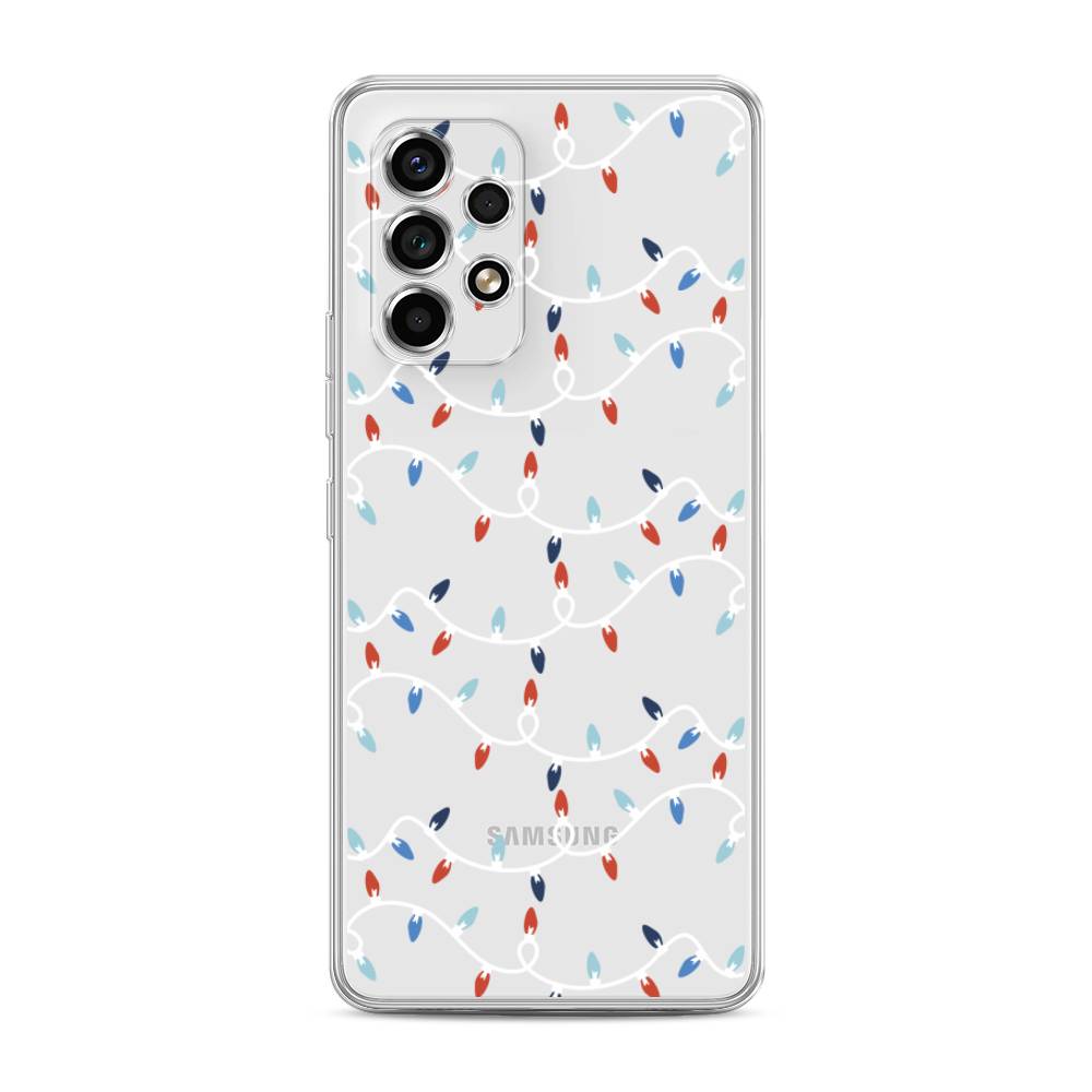 

Чехол на Samsung Galaxy A53 5G "Разноцветная гирлянда", Белый;красный;синий, 2104550-5