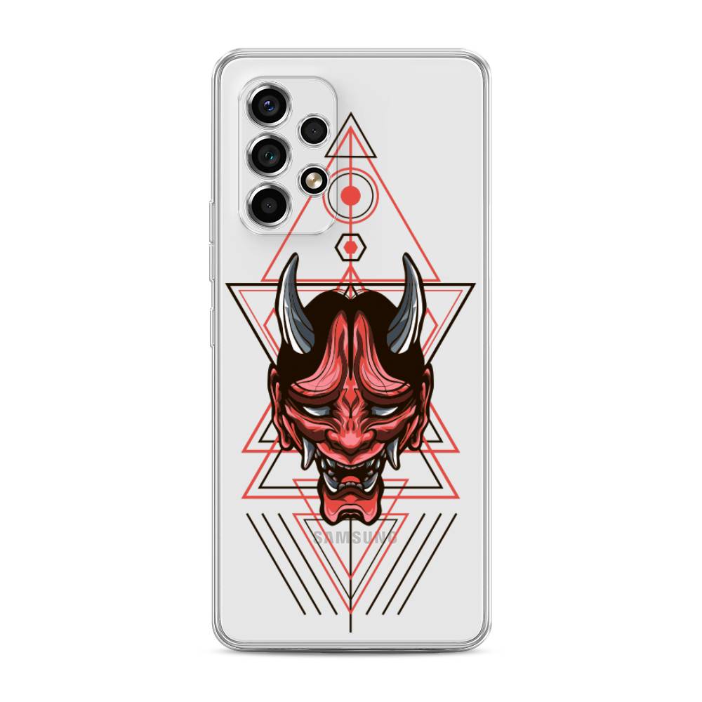 

Чехол на Samsung Galaxy A53 5G "Hanya Oni mask", Серый;красный;черный, 2104550-4