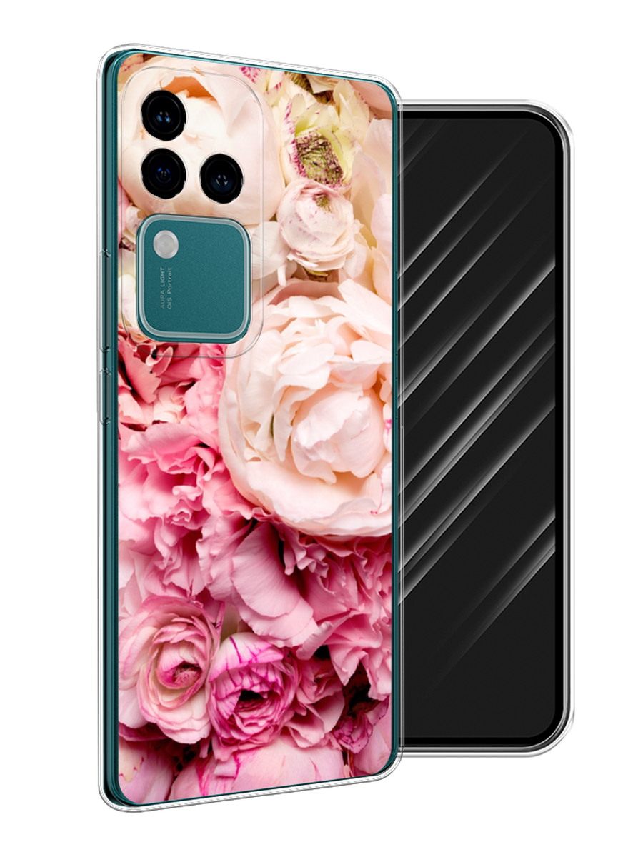 

Чехол Awog на Vivo V30 Pro/S18 Pro "Пионы яркие", Розовый, 2610050-1