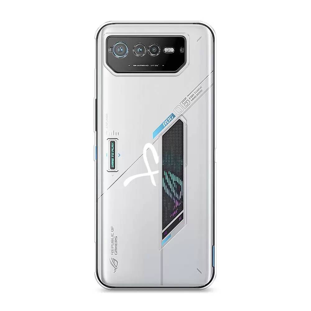 

Силиконовый чехол Awog "Сердечко минимализм" для Asus ROG Phone 6, Разноцветный;прозрачный, 44650-6