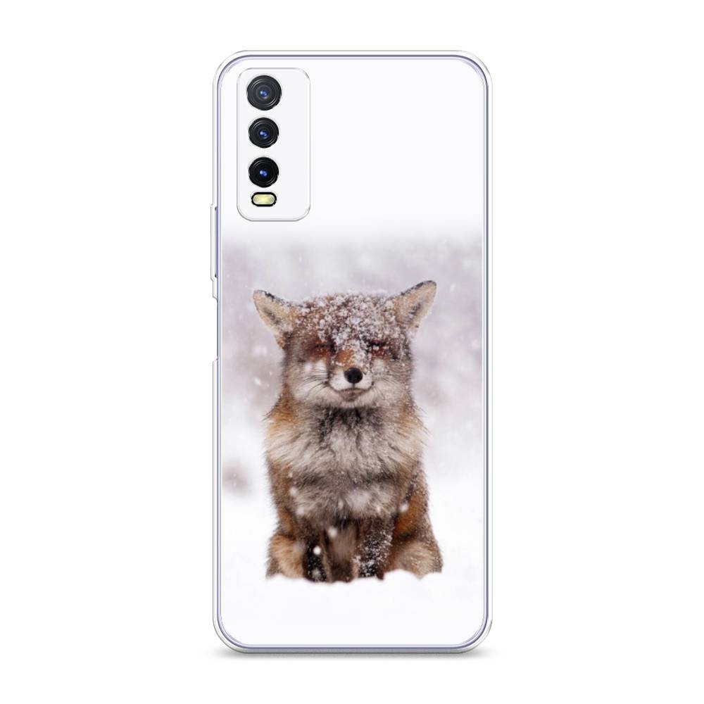 

Чехол на Vivo Y20 "Зимняя лиса", Белый;серый;коричневый, 263650-1