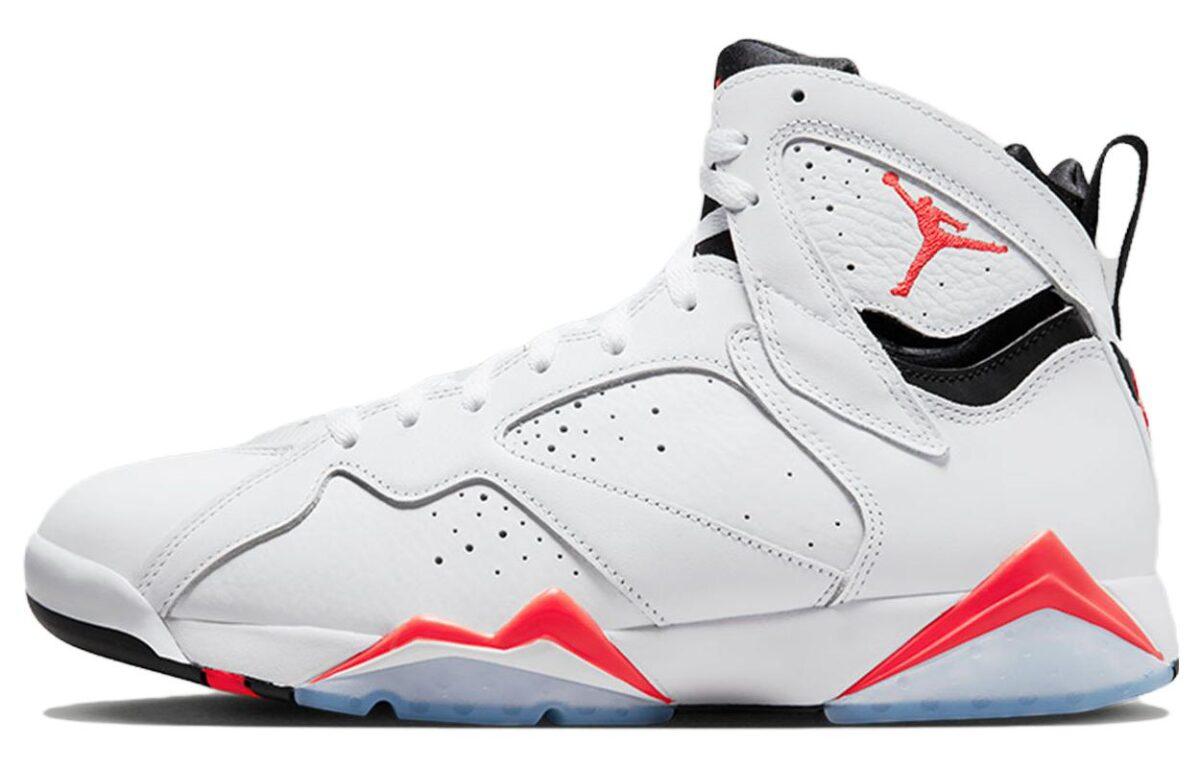 

Кроссовки унисекс Jordan Air Jordan 7 White Infrared белые 40.5 EU, Белый, Air Jordan 7 White Infrared