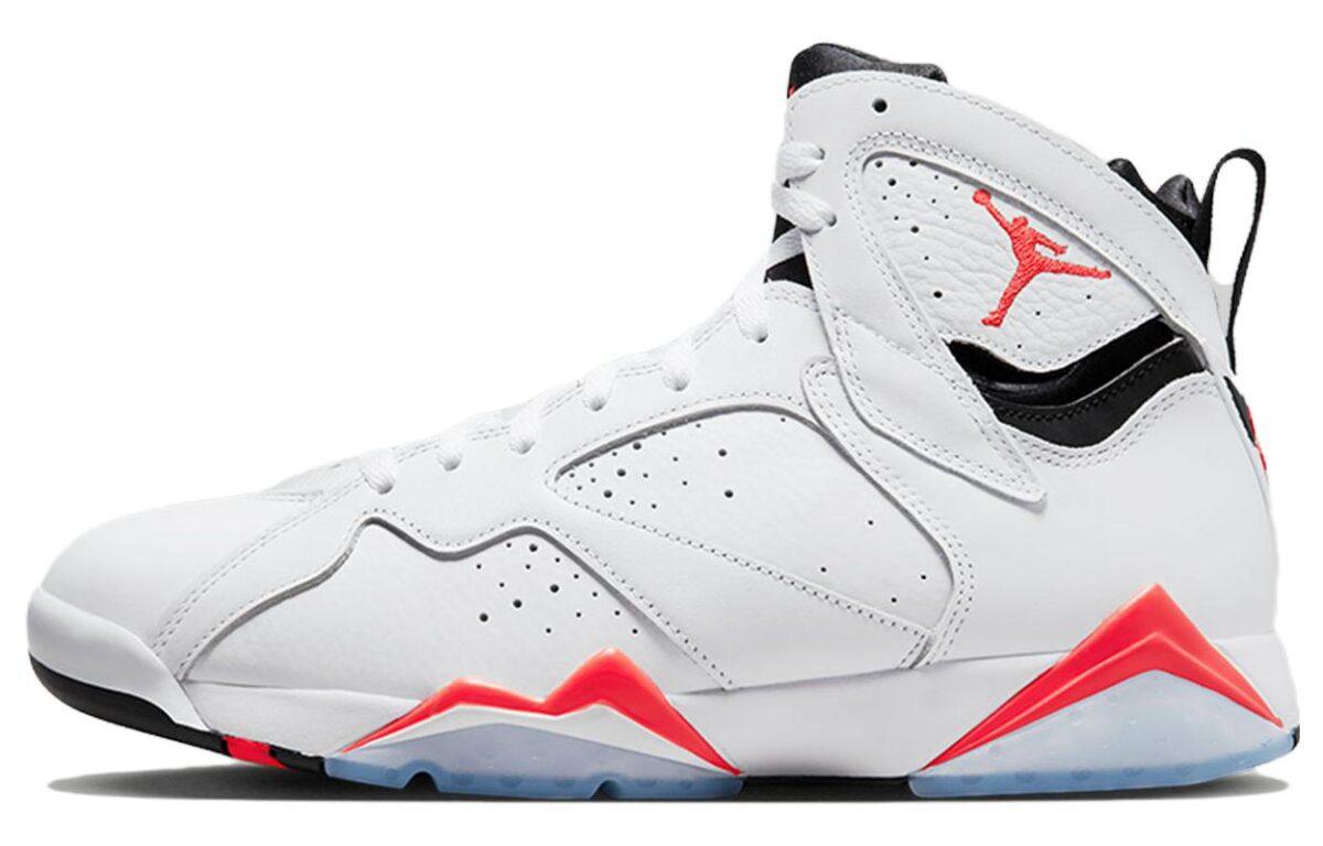

Кроссовки унисекс Jordan Air Jordan 7 White Infrared белые 40 EU, Белый, Air Jordan 7 White Infrared