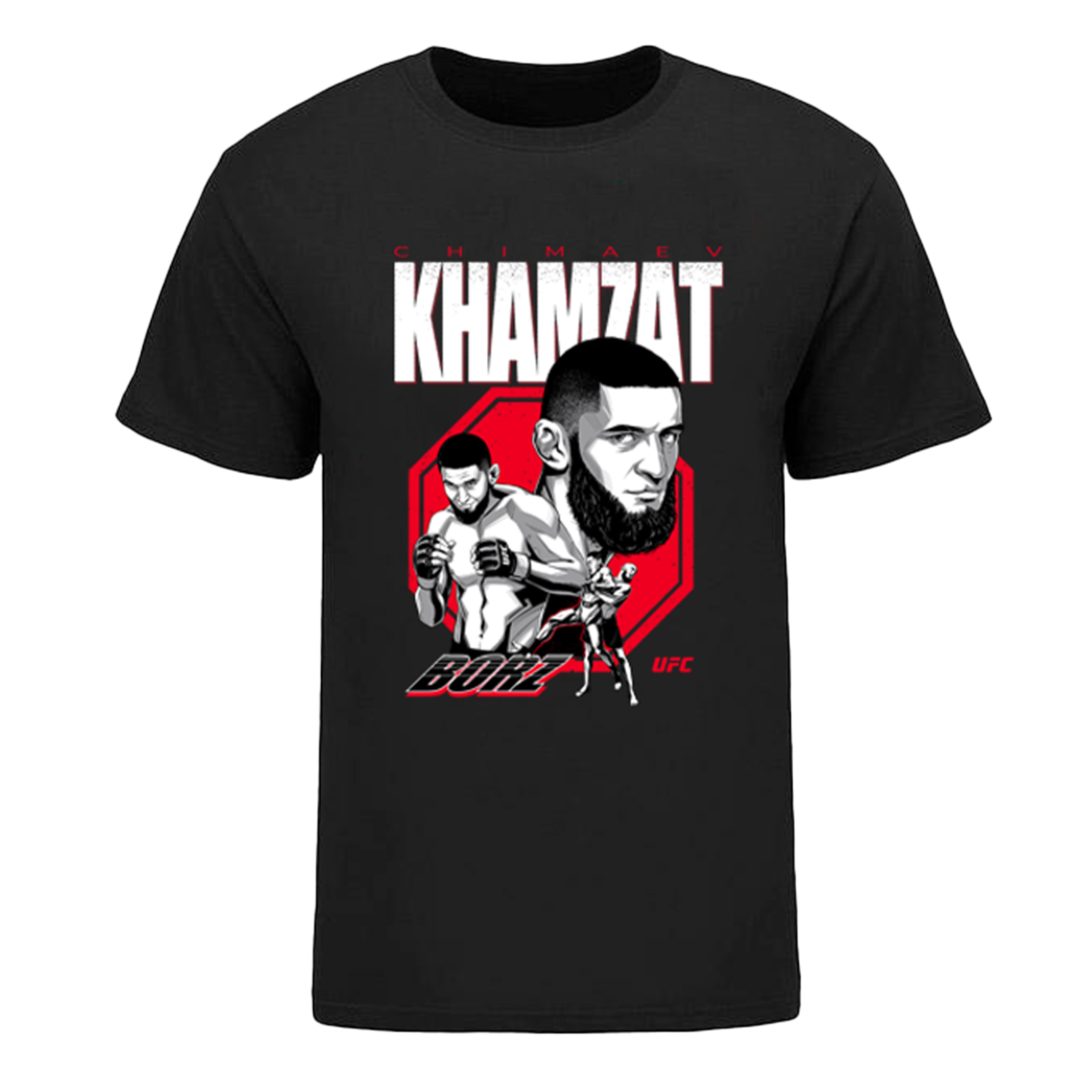 

Футболка мужская UFC BL KHAMZAT CHIMAEV BORZ черная XL, BL KHAMZAT CHIMAEV BORZ