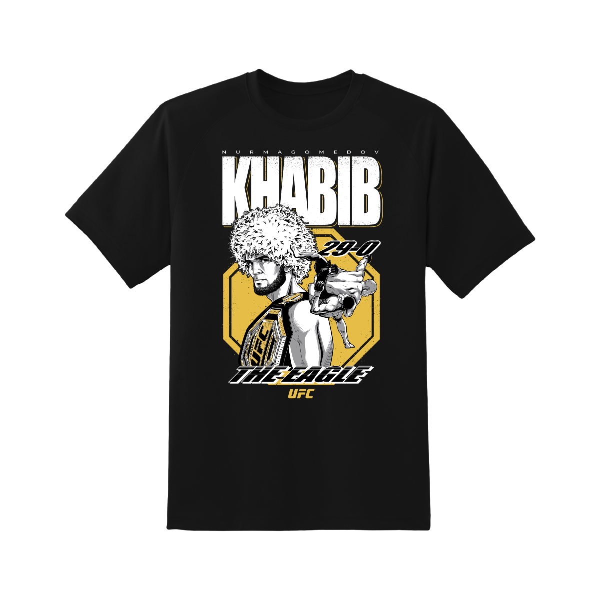 

Футболка мужская UFC BL KHABIB THE EAGLE черная M, BL KHABIB THE EAGLE
