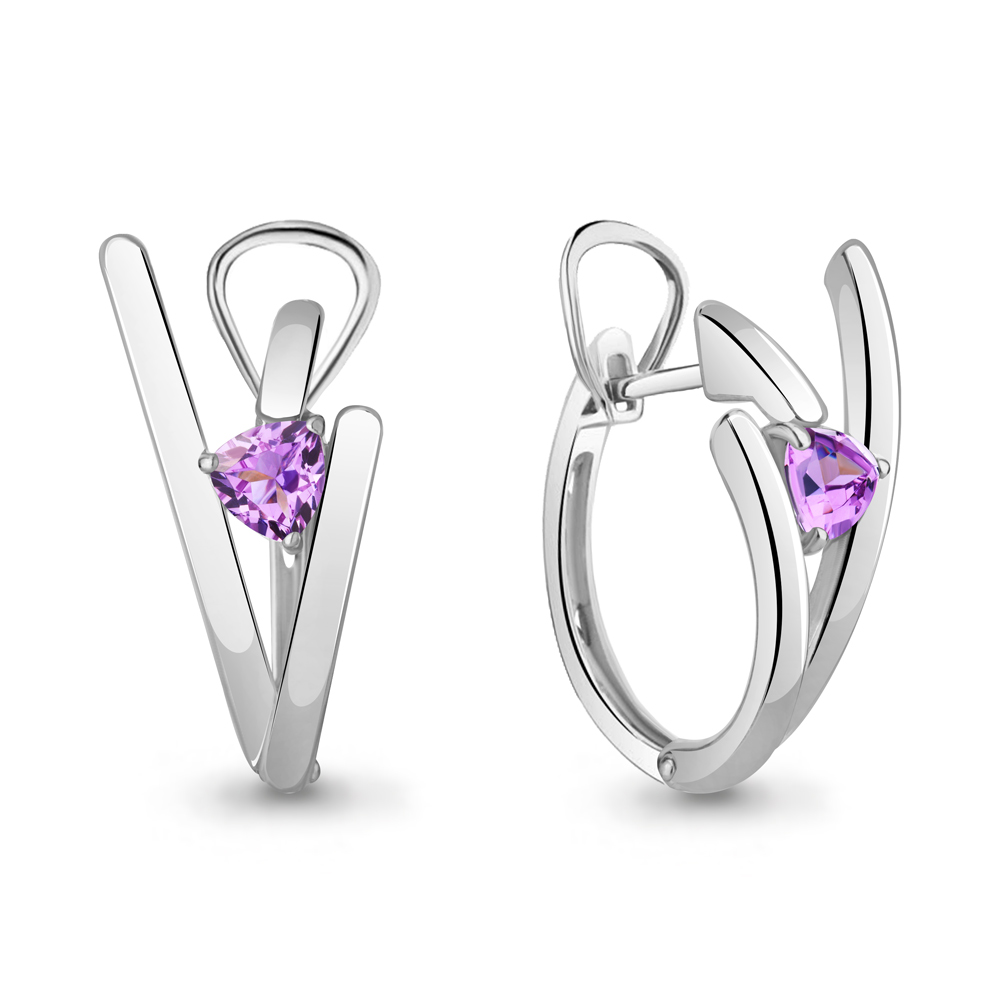 

Серьги из серебра с аметистом Aquamarine Aquamarine 4764104_925_р, 4764104_925_р
