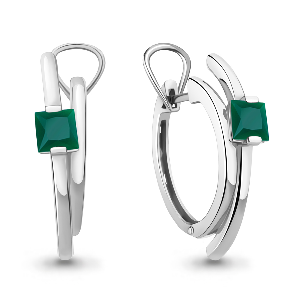 

Серьги из серебра с агатом Aquamarine Aquamarine 4764009_925_р, 4764009_925_р