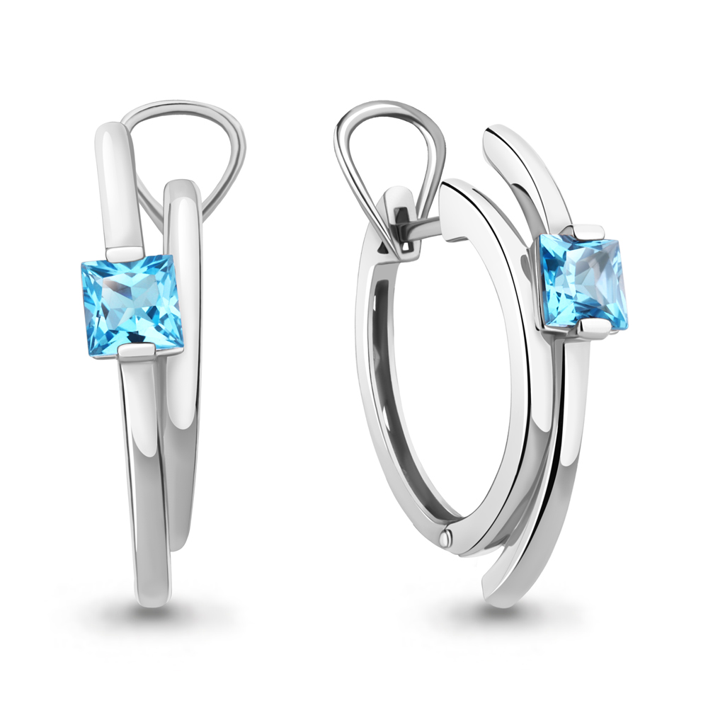 

Серьги из серебра с топазом Aquamarine Aquamarine 4764005_925_р, 4764005_925_р
