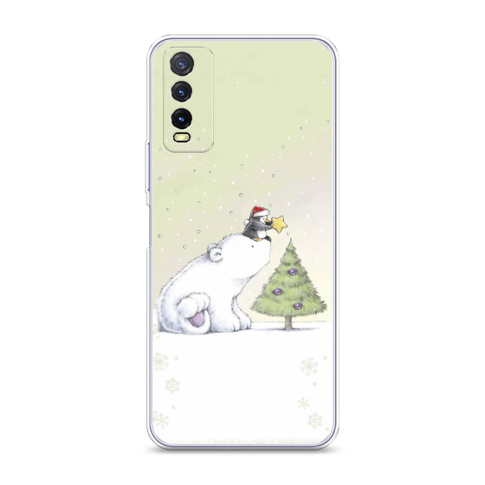 

Чехол на Vivo Y20 "Украшение елки", Белый;бежевый, 263650-5