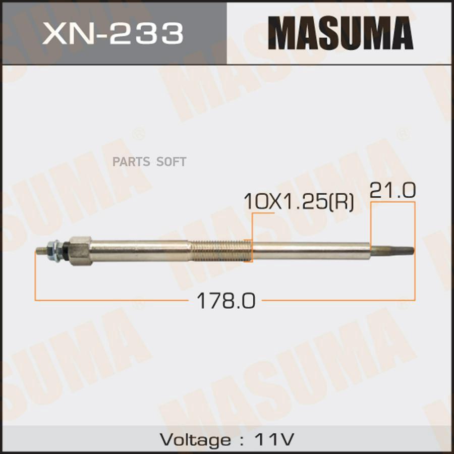 

Свеча накаливания Masuma XN233