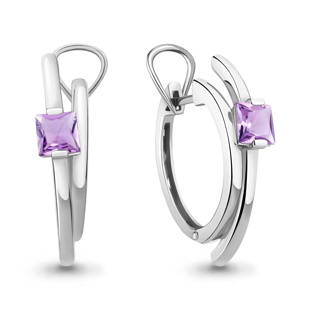 

Серьги из серебра с аметистом Aquamarine Aquamarine 4764004_925_р, 4764004_925_р
