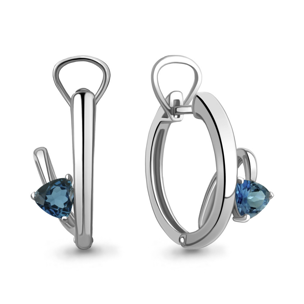 

Серьги из серебра с топазом Aquamarine Aquamarine 4763908_925_р, 4763908_925_р