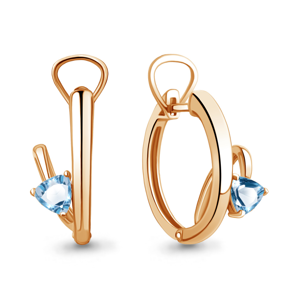 

Серьги из серебра с топазом Aquamarine Aquamarine 4763905_925_з, 4763905_925_з