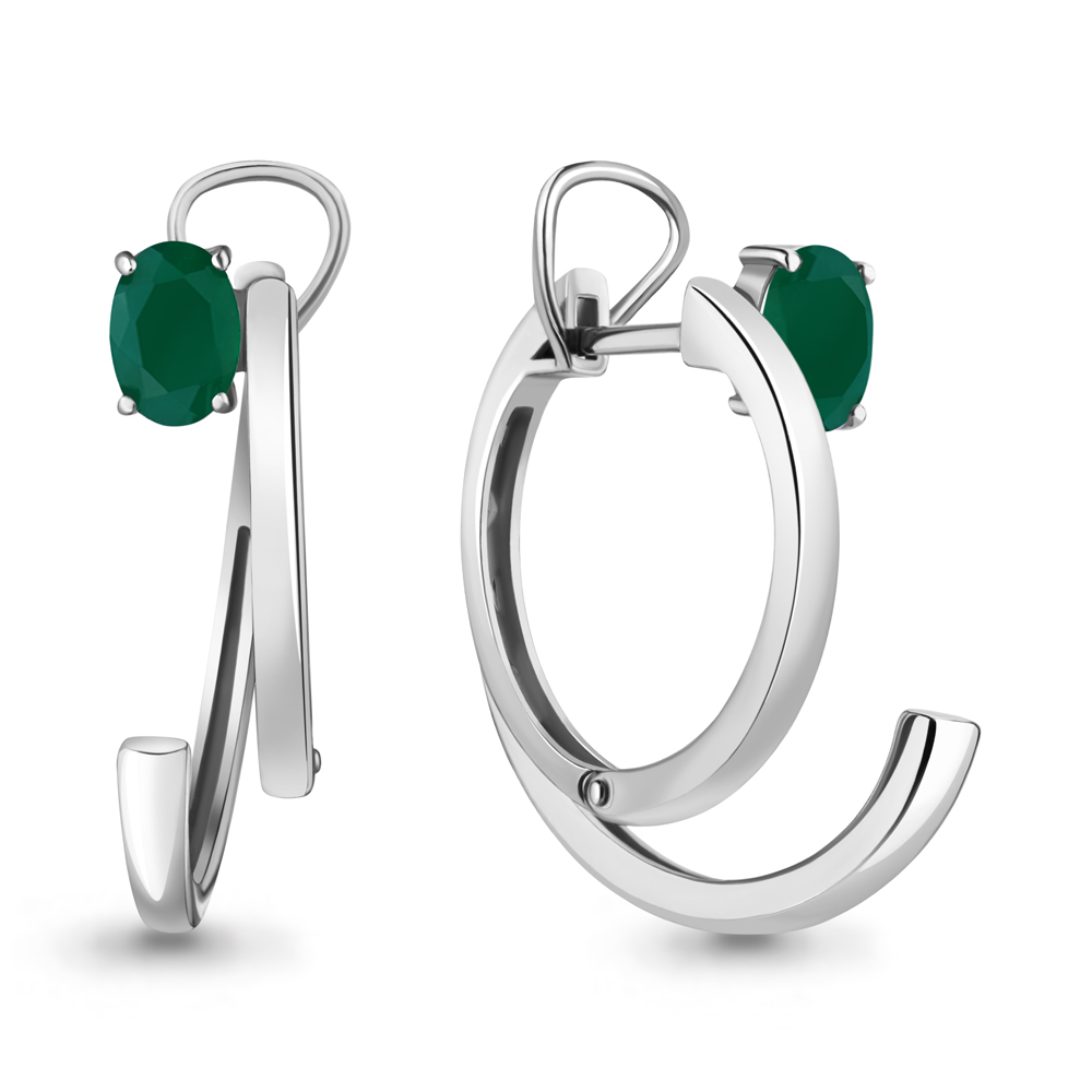 

Серьги из серебра с агатом Aquamarine Aquamarine 4763809_925_р, 4763809_925_р