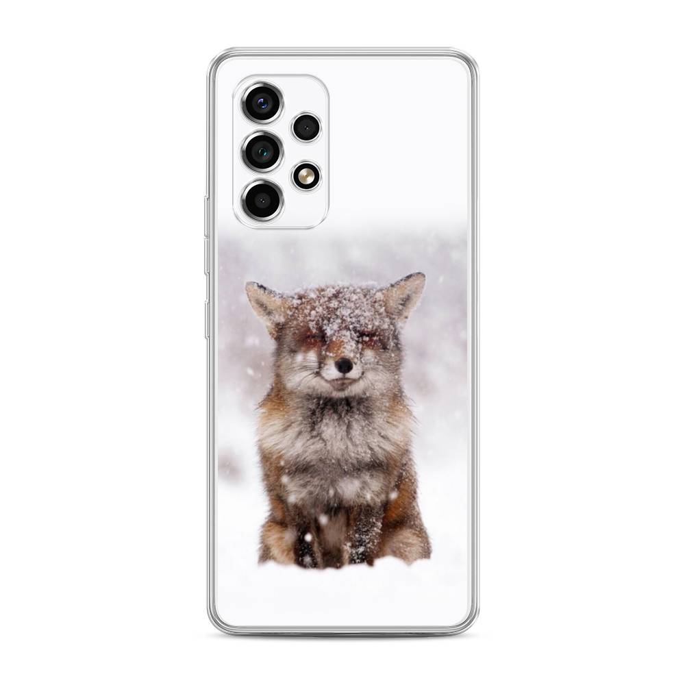 

Чехол на Samsung Galaxy A53 5G "Зимняя лиса", Белый;серый;коричневый, 2104550-1
