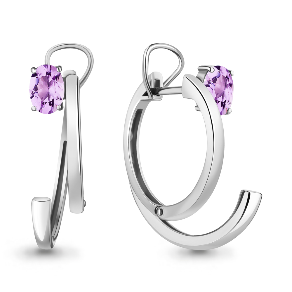 

Серьги из серебра с аметистом Aquamarine Aquamarine 4763804_925_р, 4763804_925_р