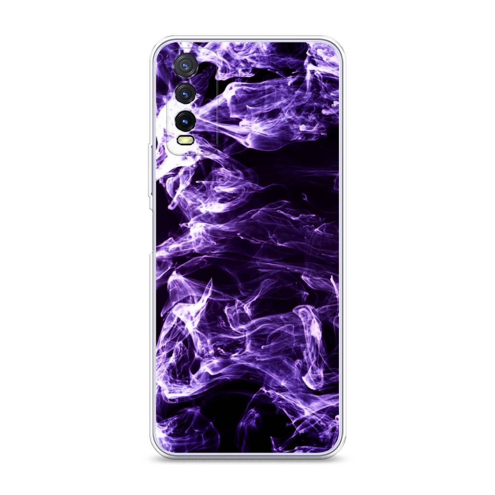 

Чехол на Vivo Y20 "Фиолетовый дым", Фиолетовый;белый;черный, 263650-3