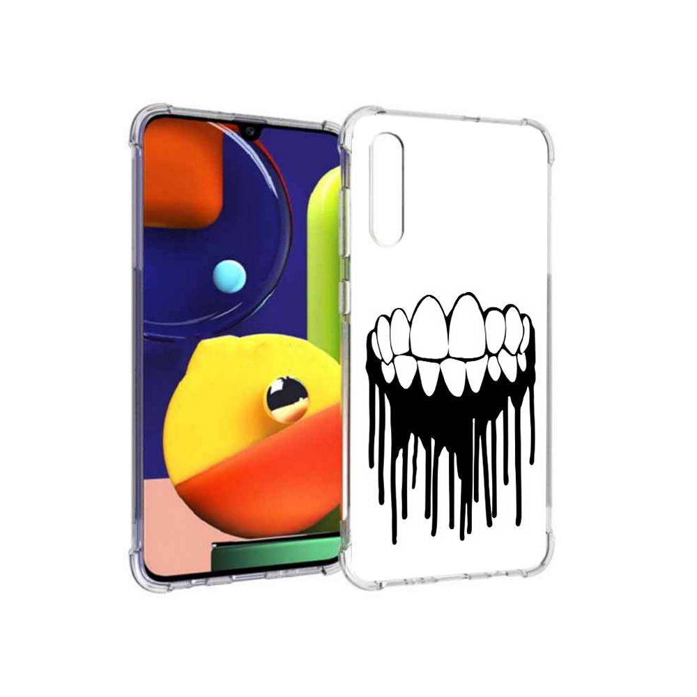 

Чехол MyPads Tocco для Samsung Galaxy A70 зубы (PT128584.546.372), Прозрачный, Tocco