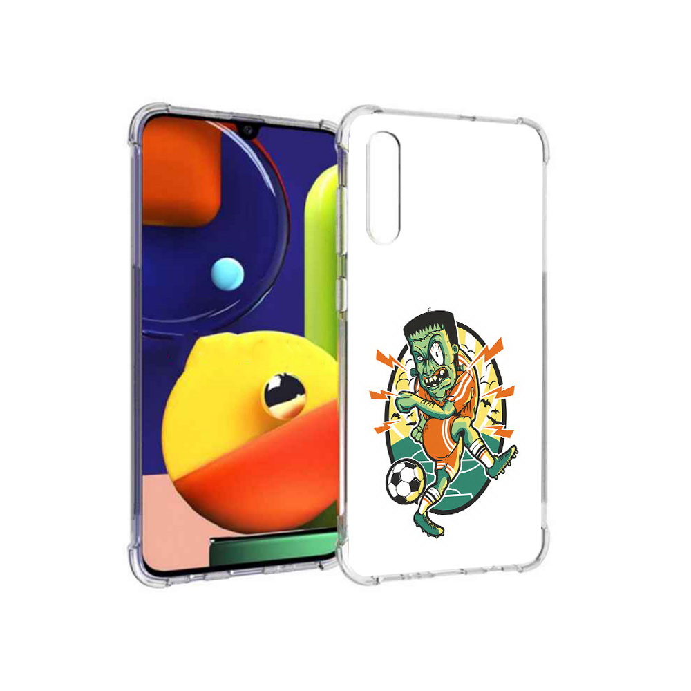 

Чехол MyPads Tocco для Samsung Galaxy A70 зомби футболист (PT128584.546.368), Прозрачный, Tocco