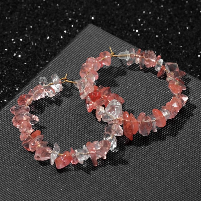 

Серьги конго из бижутерного сплава Queen Fair 6919296, камень искусственный