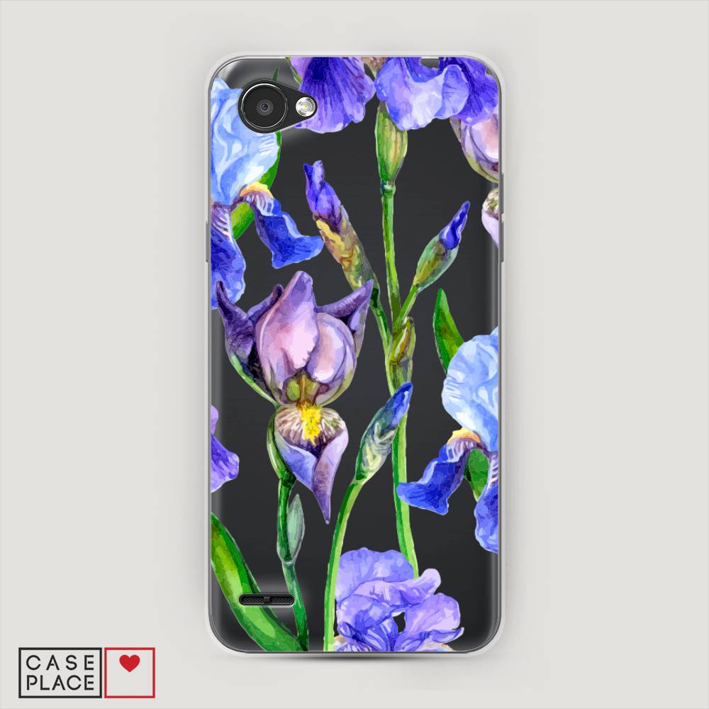 

Чехол Awog на LG Q6 "Синие ирисы", Фиолетовый;голубой;зеленый, 83150-8
