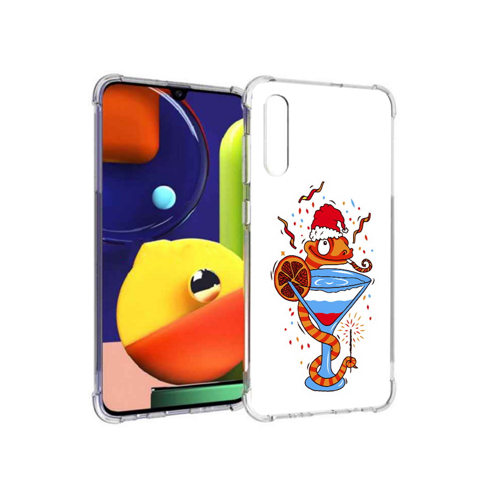 

Чехол MyPads Tocco для Samsung Galaxy A70 змейка (PT128584.546.364), Прозрачный, Tocco