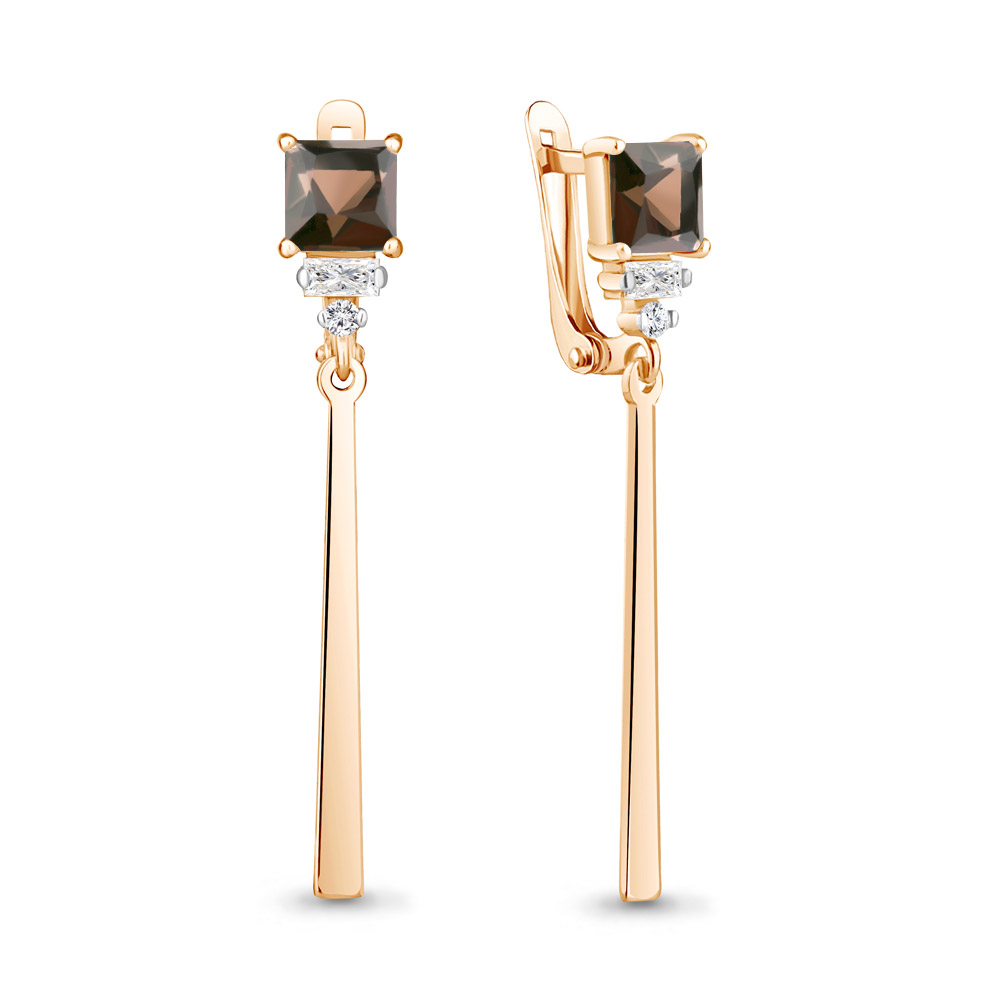 

Серьги из серебра с кварцем Aquamarine Aquamarine 4762701А_925_з, 4762701А_925_з