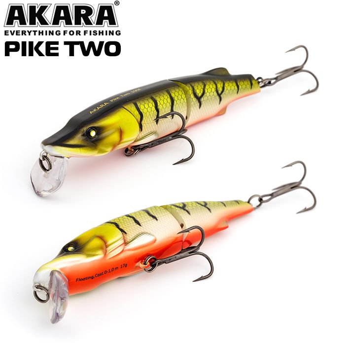 

Воблер Akara Pike Two 100F 17 гр 3/5 oz 3,9 in A73, Разноцветный, Pike Two