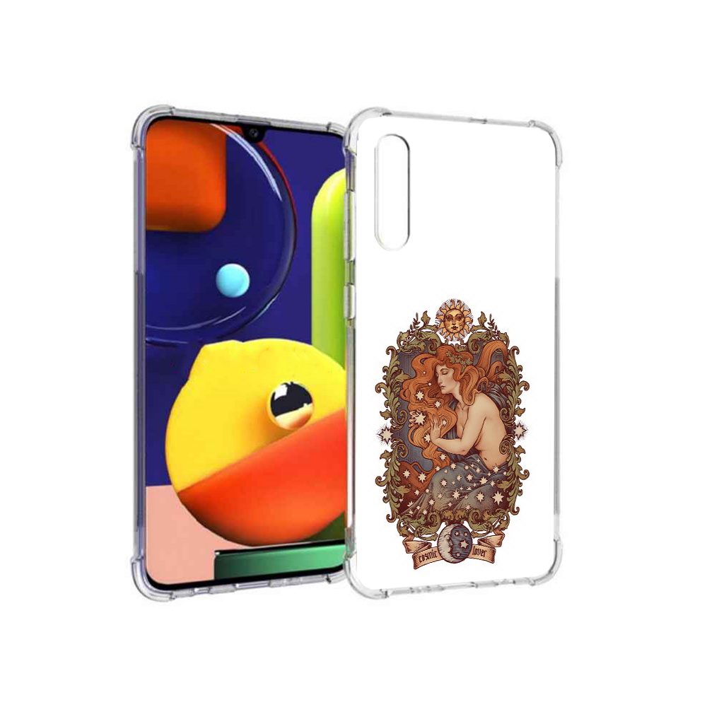 

Чехол MyPads Tocco для Samsung Galaxy A70 звездная девушка абстракция (PT128584.546.351), Прозрачный, Tocco