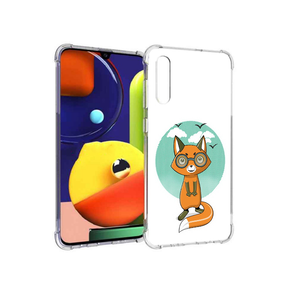 Чехол MyPads Tocco для Samsung Galaxy A70 задумчивая лиса (PT128584.546.348)