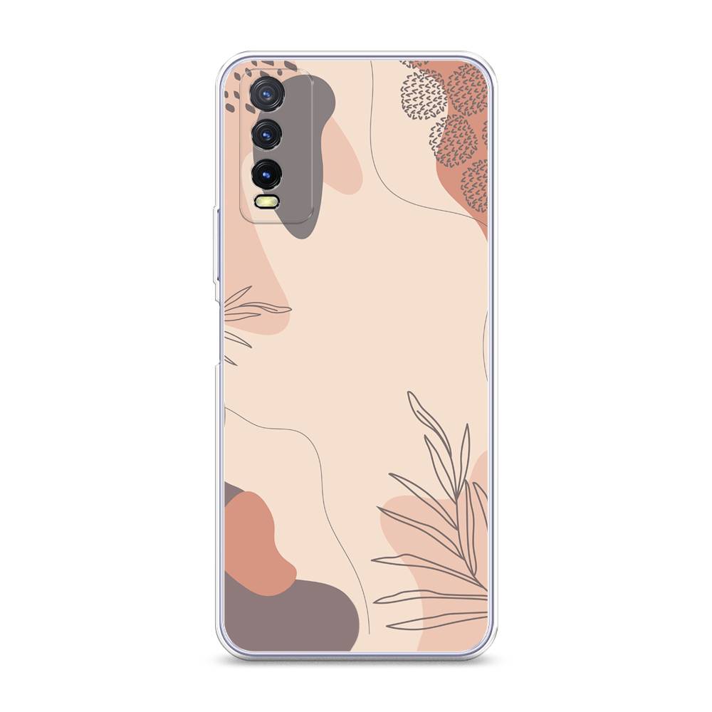

Чехол на Vivo Y20 "Нюдовые тона", Коричневый;серый, 263650-4