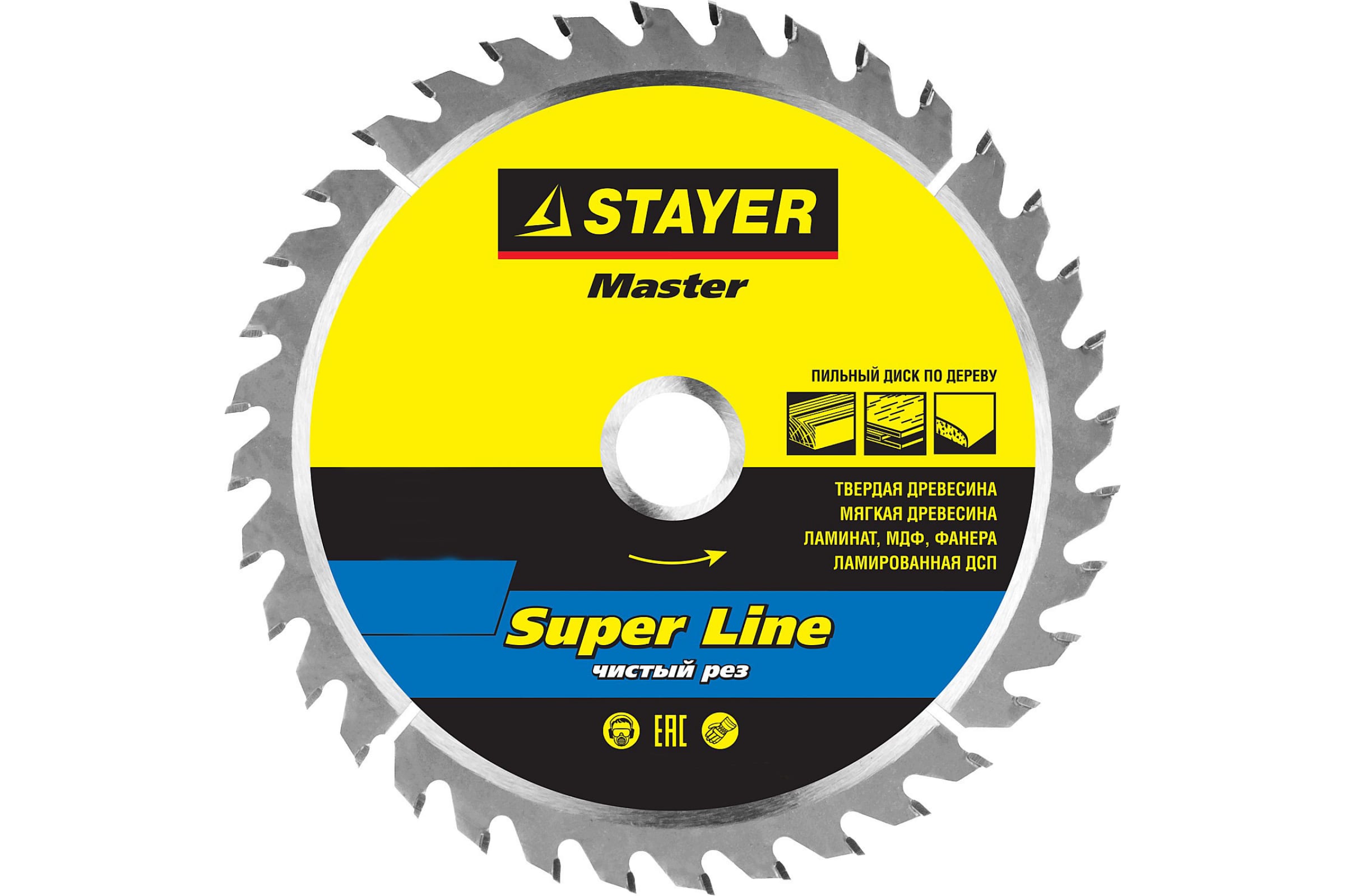 STAYER EXPERT 250 x 32/30мм 60Т, диск пильный по дереву, точный рез, 3682-250-32-60