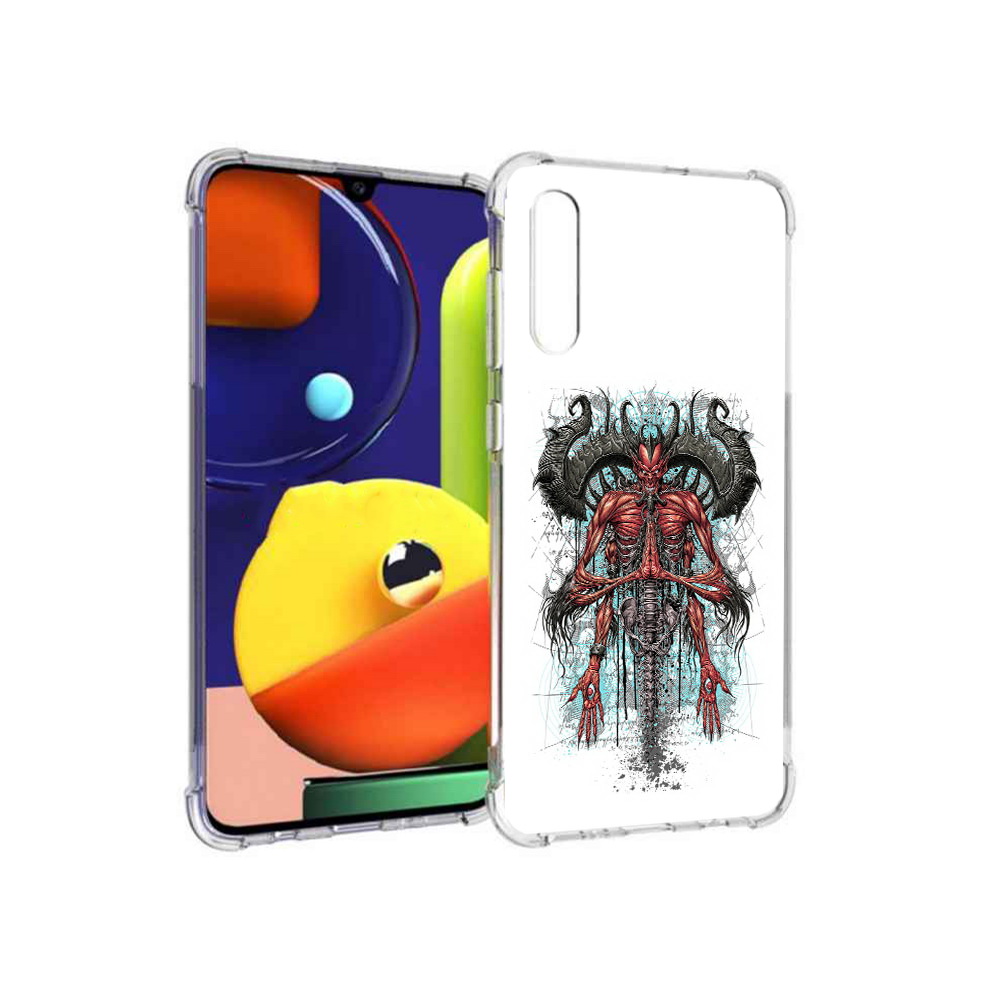 

Чехол MyPads Tocco для Samsung Galaxy A70 дьявол (PT128584.546.340), Прозрачный, Tocco