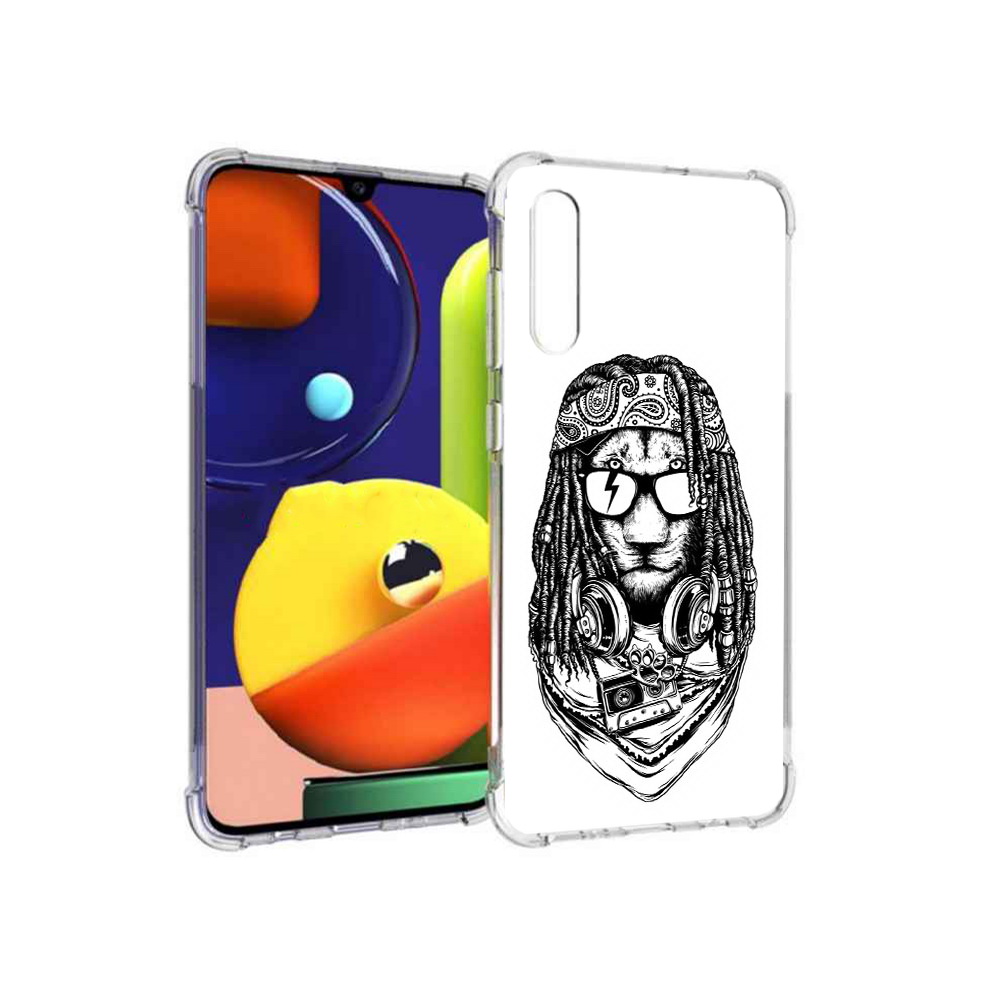 

Чехол MyPads Tocco для Samsung Galaxy A70 дреды льва (PT128584.546.338), Прозрачный, Tocco