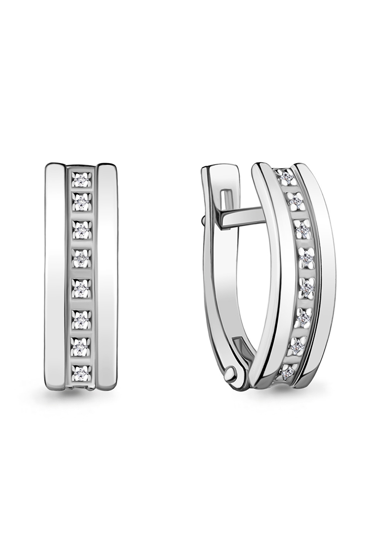 

Серьги из серебра с фианитом Kari Jewelry 040064.5, 040064.5