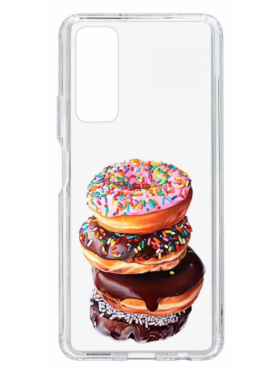 

Чехол на Huawei P Smart 2021 Kruche Print Donuts