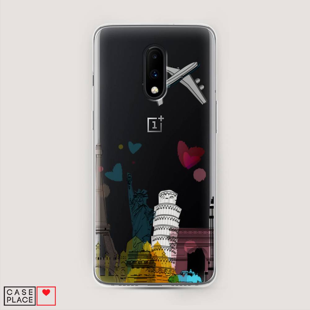 

Чехол Awog на OnePlus 7 / ВанПлас 7 "Самолет путешествий", Желтый, 150750-10