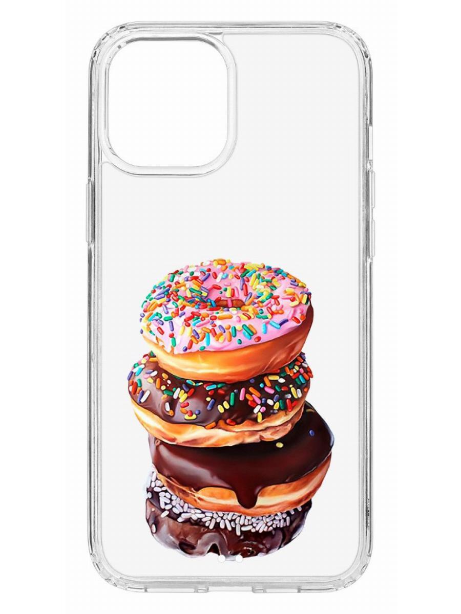 фото Чехол на apple iphone 12 pro max kruche print donuts кruче