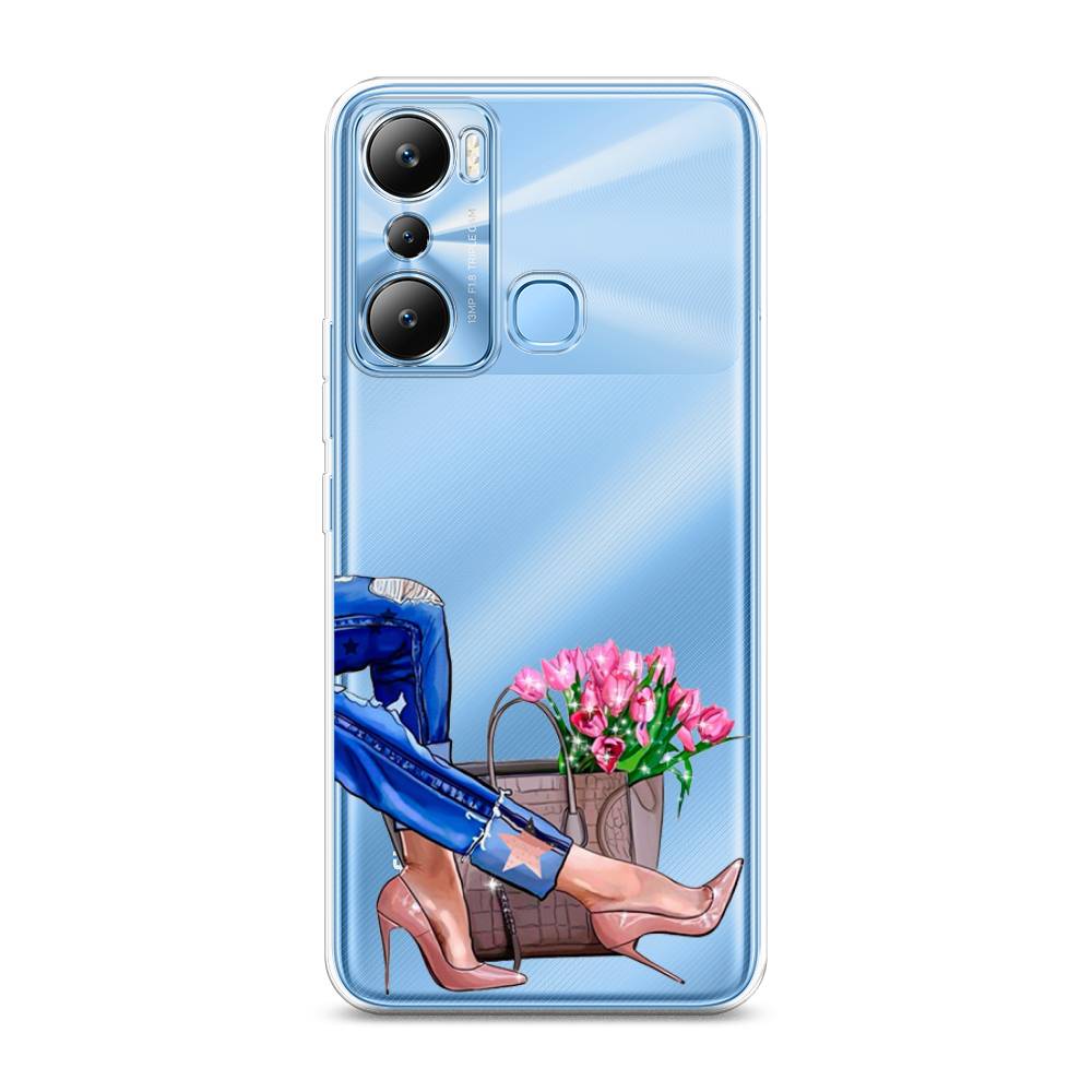 

Чехол Awog на Infinix HOT 20i "Каблучки", Синий, 3102950-7
