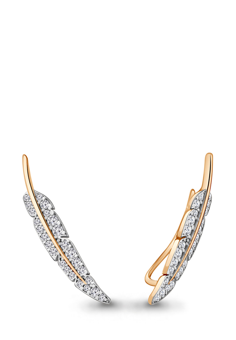 

Серьги клаймберы из серебра с фианитом Kari Jewelry 49407А.6, 49407А.6