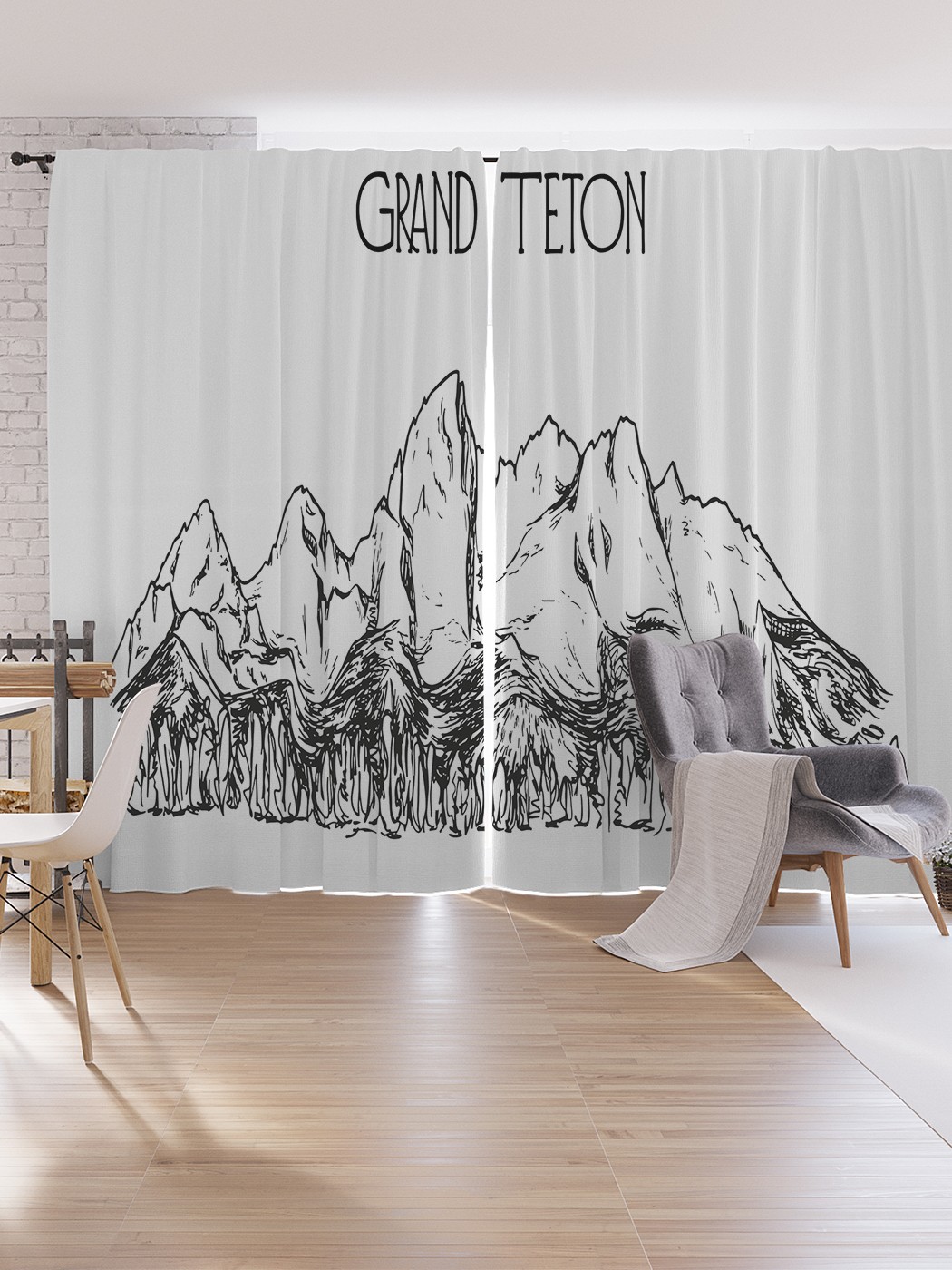 

Шторы под лён JoyArty "Национальный парк Гранд-Титон", серия Oxford DeLux, 340х265 см, Национальный парк Гранд-Титон