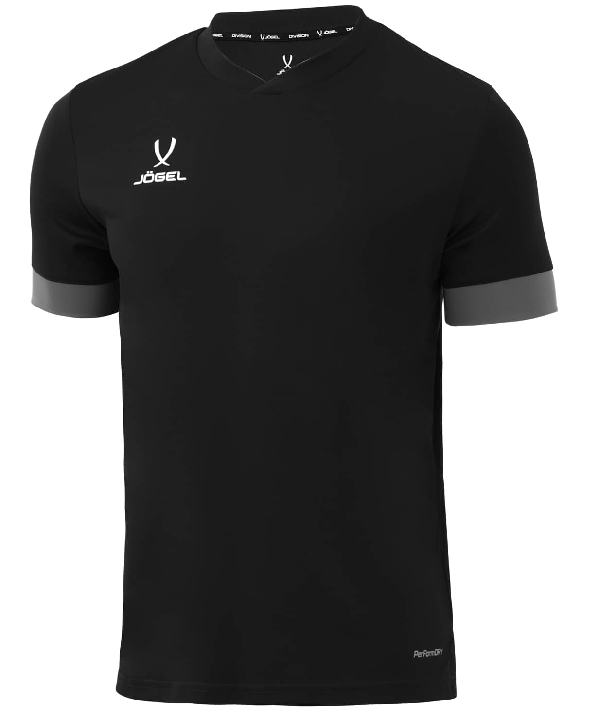 фото Футболка игровая division performdry union jersey, черный/темно-серый/белый xs jogel